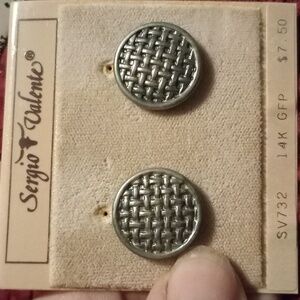 Sergio Valenti vintage pierced earrings